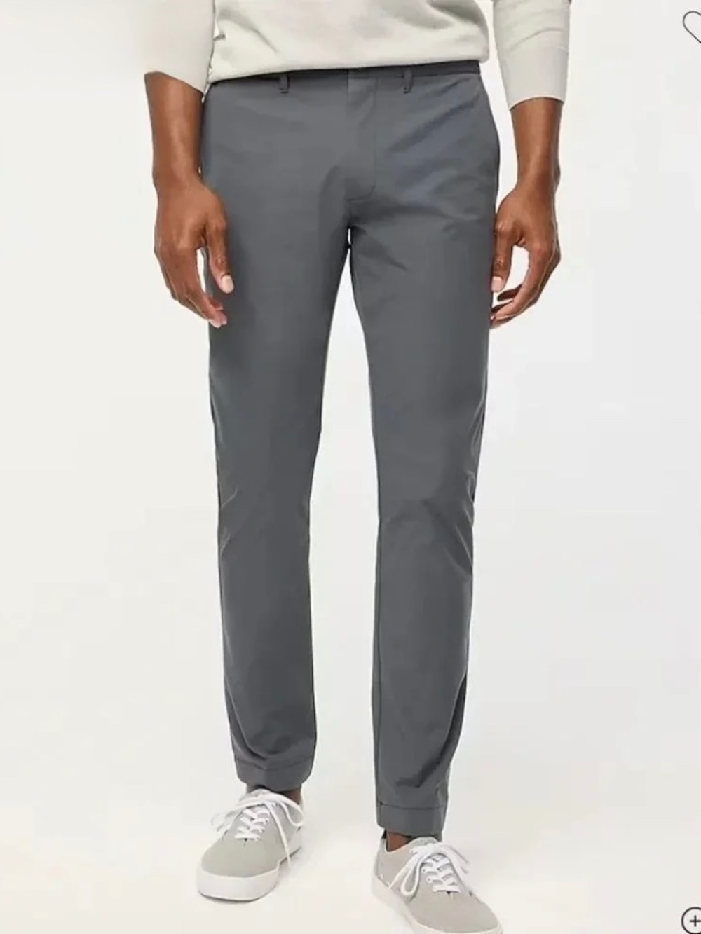 J CREW SLIM-FIT TECH CHINO PANTS MENS 30X32 DARK GRAY FLEX STRETCH LIGHTWEIGHT